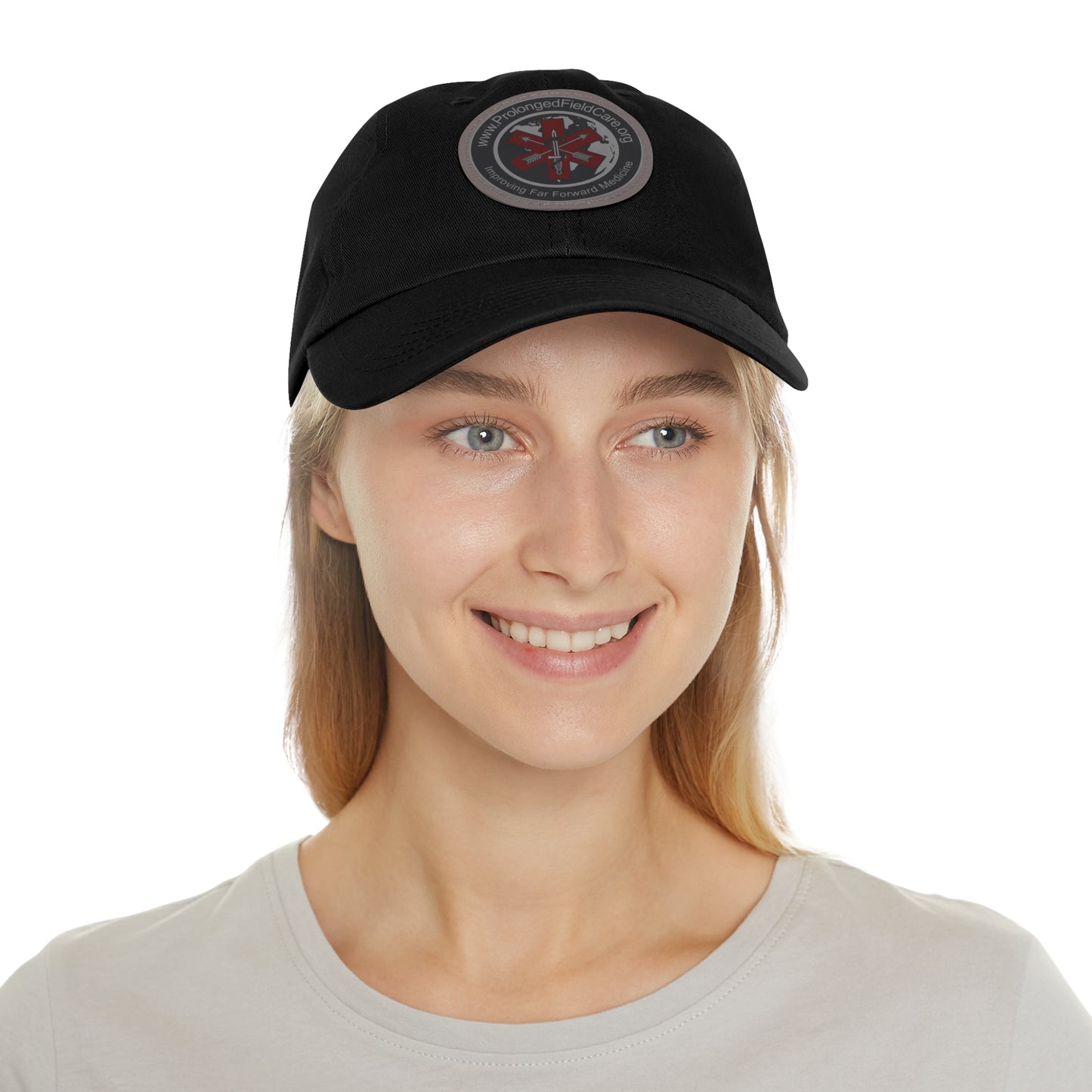 PFC.org Dad Hat with Leather Patch (Round)