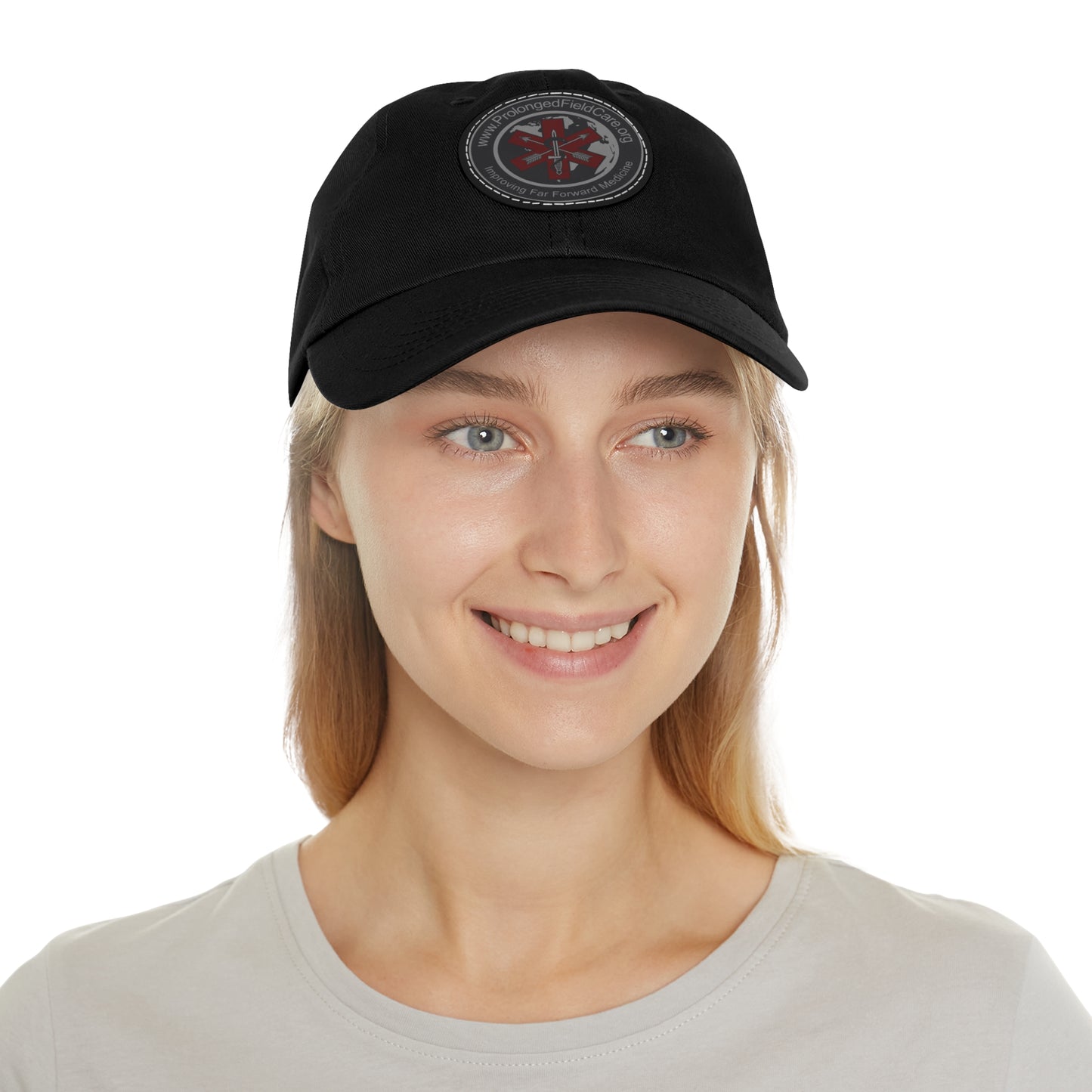 PFC.org Dad Hat with Leather Patch (Round)