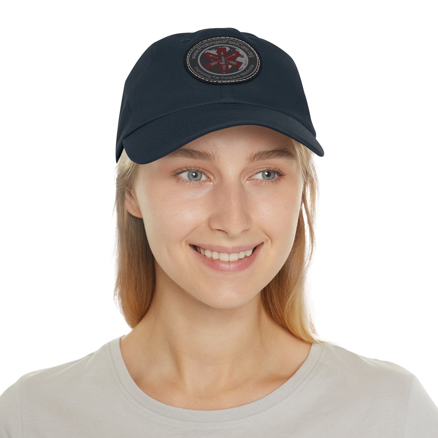 PFC.org Dad Hat with Leather Patch (Round)