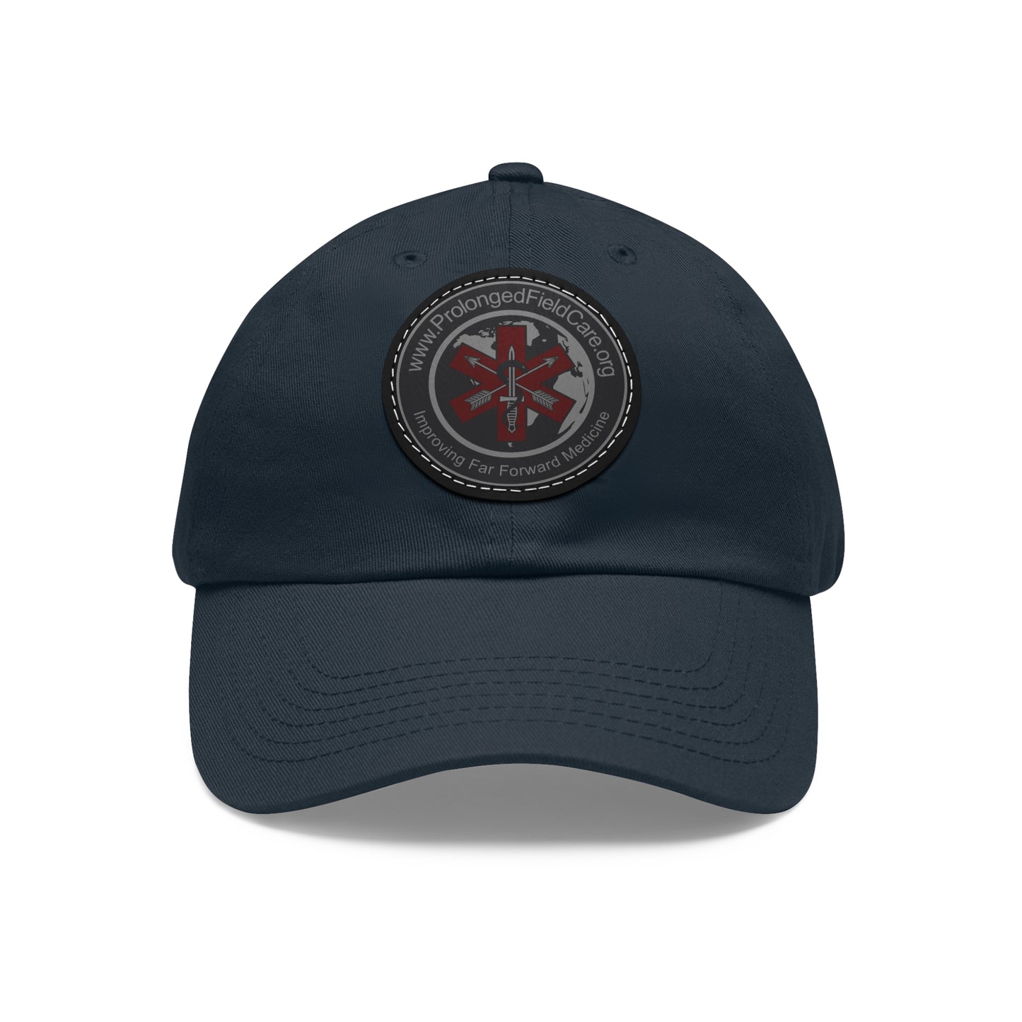 PFC.org Dad Hat with Leather Patch (Round)