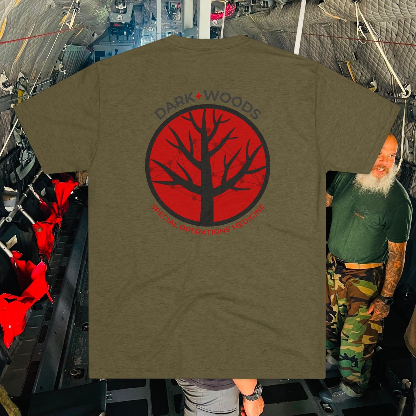 Dark Woods Special Operations Medicine - Unisex Tri-Blend Crew Tee