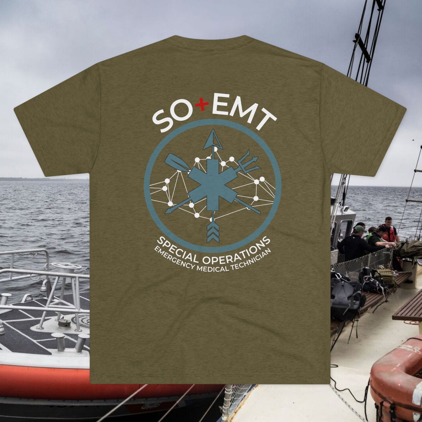 SO+EMT Unisex Tri-Blend Crew Tee
